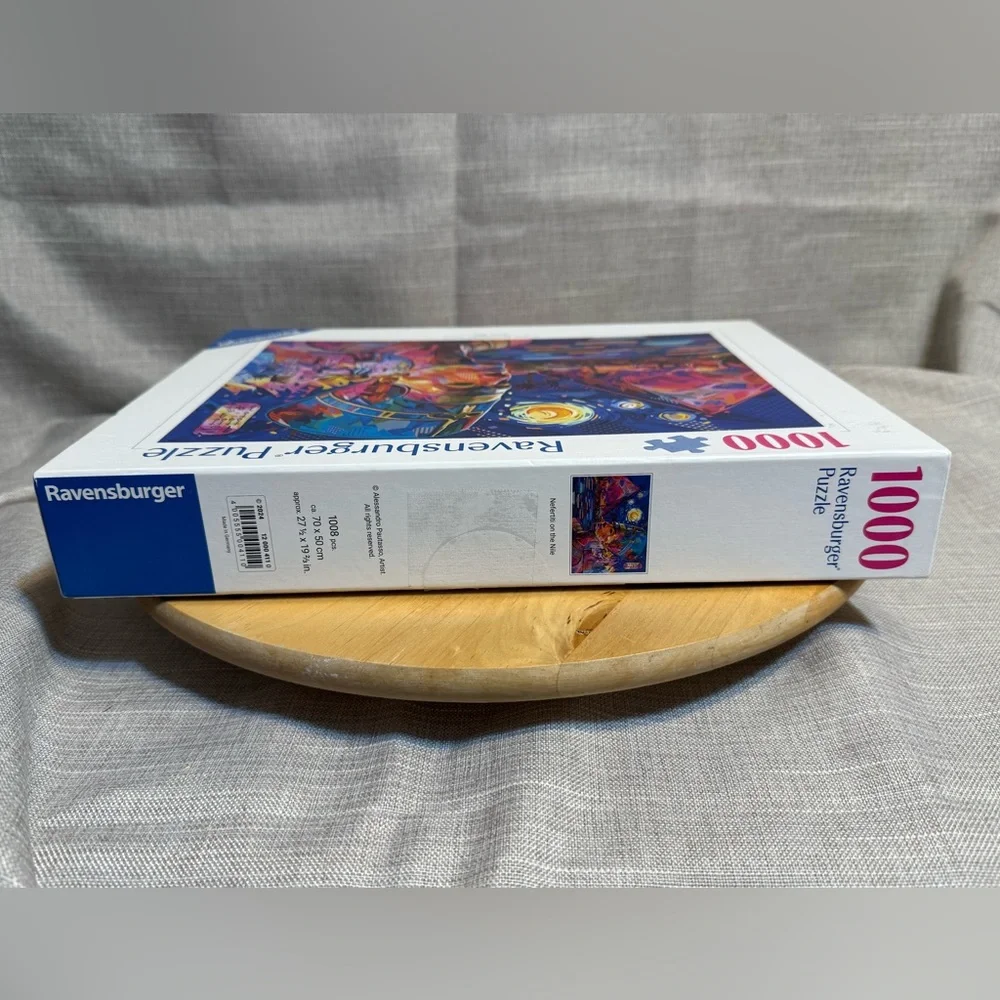 2024 Ravensburger Nefertiti on The Nile Jigsaw Puzzle | 1000 Unique Pieces - Picture 3 of 10